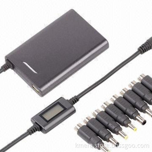 45W Ultra-slim Universal Laptop AC Adapter with Automatic Switch and Big LCD Display